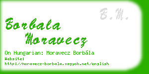 borbala moravecz business card