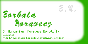 borbala moravecz business card